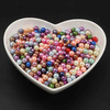 Fiasrel 3 - 10mm No Hole Colored Pearl Bracelet Round Beads for DIY Craft Jewelry Making Supplies