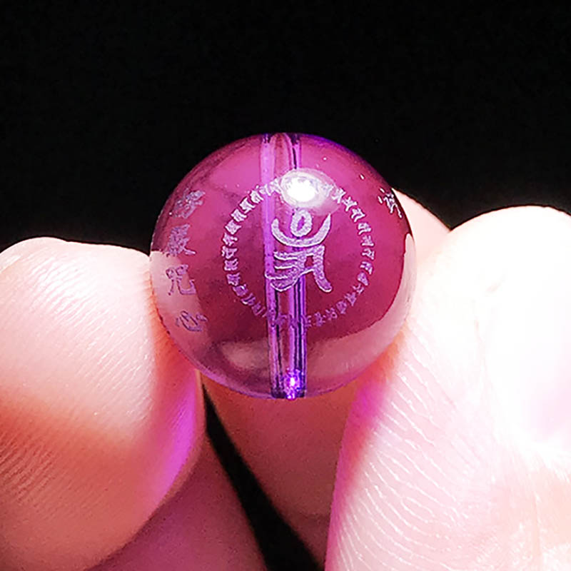 Fiasrel Sacred Śūraṅgama Mala Kit - Amethyst Buddhist Mantra Beads with Moon-Star Bodhi Spacers for Protection Necklace Making, DIY Dharma Jewelry Supplies