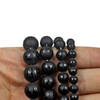 fiasrel 1bundle 6-12mm Matte Black Onyx Beads with Six-True-Words Mantra Engraved, Loose Glass Beads for DIY Necklace Bracelet Making