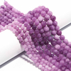 fiasrel 1bundle Natural Purple Mica Round Beads & Lepidolite Loose Stones – DIY Necklace & Bracelet Beading 