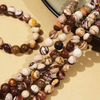 fiasrel 1bundle Australian Zebra Jasper Beads - Natural Striped Stone Loose Beads for Handmade Bracelets & Necklaces