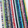 fiasrel 1bundle 2*4mm Tube Beads Natural Stone Colorful Loose Beads for DIY Beading Necklace Cylindrical Spacer Beads