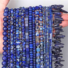 fiasrel 1bundle Lapis Lazuli Bead Mix – Spacers, Crushed Chips & Pendants for DIY Necklace Bracelet Making