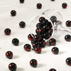 fiasrel 1bundle 10mm Galaxy Glass Beads with Floral Patterns - Porcelain-Like DIY Jewelry 