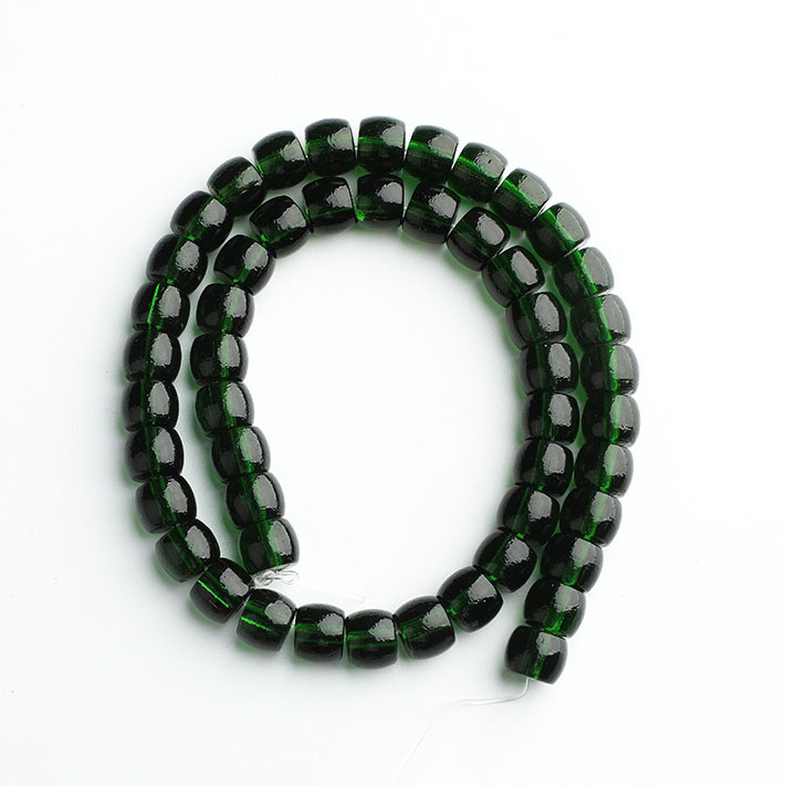 fiasrel 1bundle Czech Glass Straight-Cut Spacer Beads – Frosted Vintage Glass DIY Colored Meteorite Crystal Beads