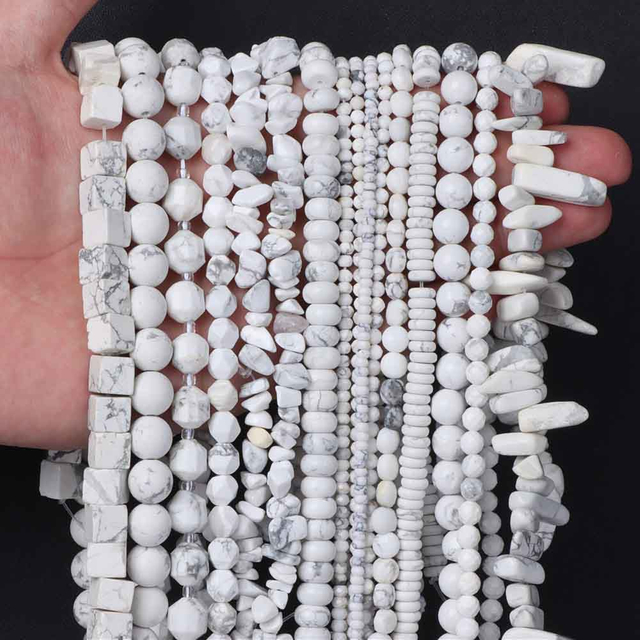 fiasrel Natural White Pine Beads Abacus Spacer Beads for DIY Jewelry Stringing
