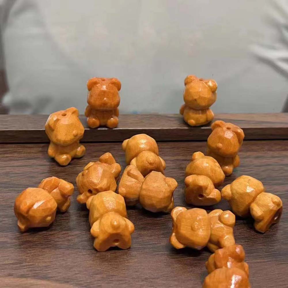 Fiasrel Sandalwood carved bear accessories