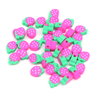 Fiasrel 1000pcs 10mm Fruit soft clay beads - strawberries