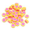 Fiasrel 1000pcs 10mm Fruit soft ceramic beads - oranges