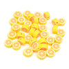 Fiasrel 1000pcs 10mm Fruit soft clay beads - pomelo