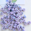 Fiasrel 10pcs Purple series ceramic beads