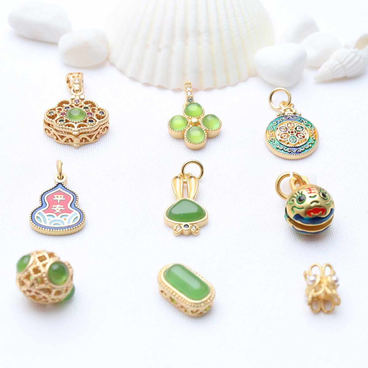 Fiasrel DIY Beaded pendant Drop Pendant