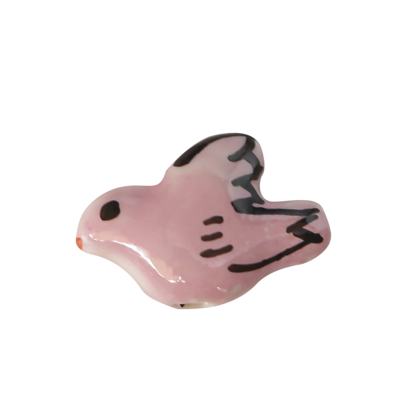 Fiasrel Hand-painted pigeon ceramic beads