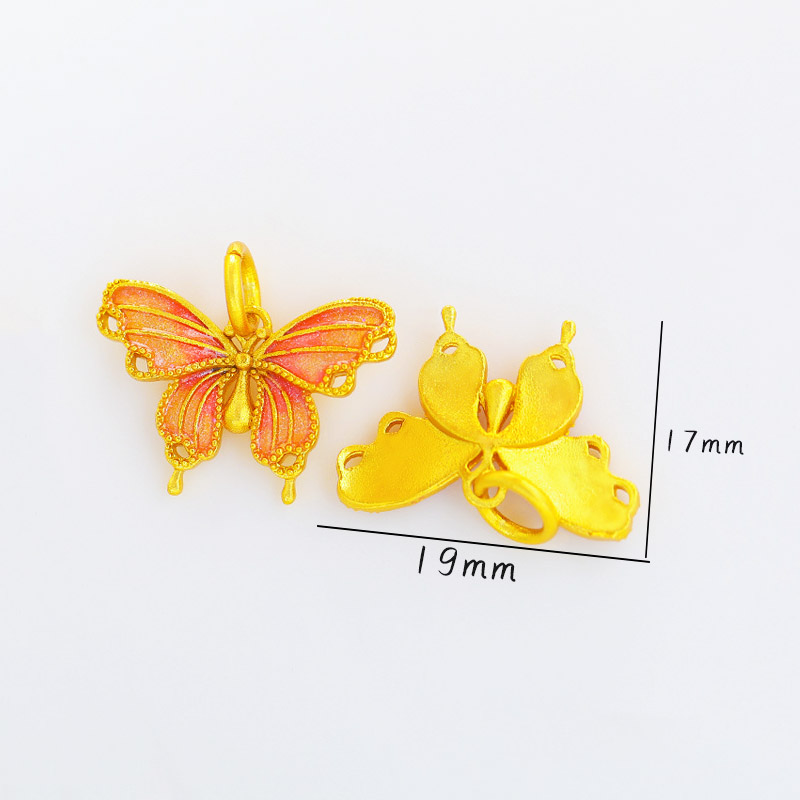 Fiasrel Swallowtail lotus Drop Pendant