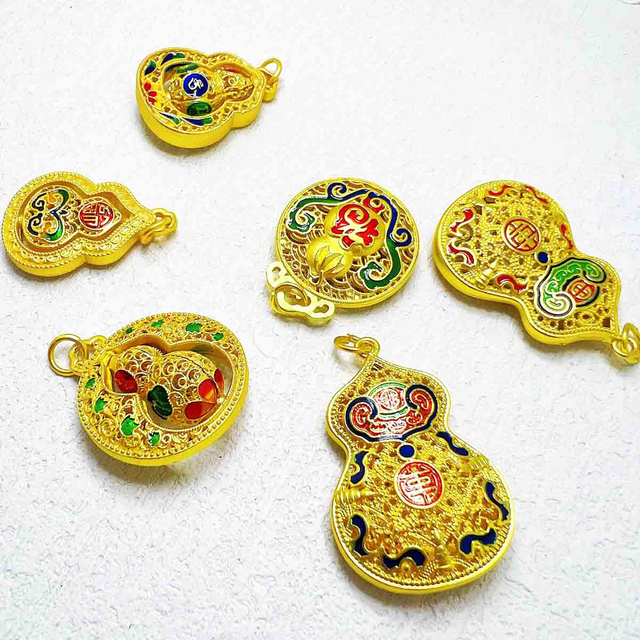 Fiasrel Hollow gourd pendant Drop Pendant