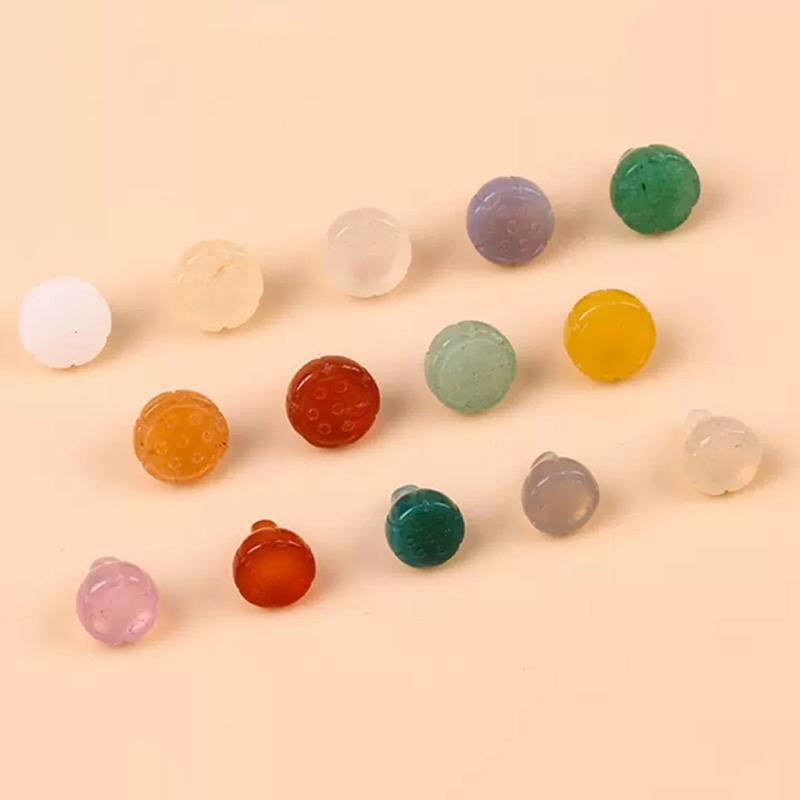 Fiasrel Lotus pod agate jade Drop Pendant