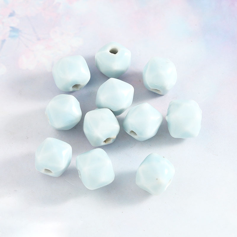 Fiasrel Ocean wind light blue ceramic beads