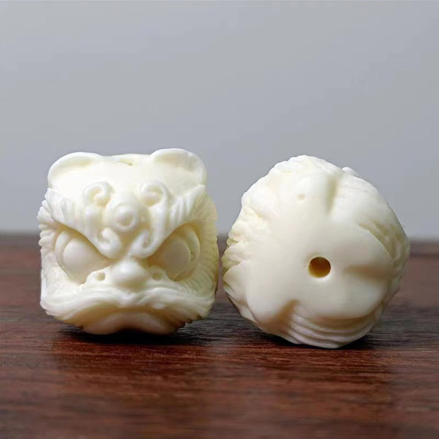 Fiasrel DIY Ivory-Carved Bodhi Accessories with Lion Dance Bead Decoration
