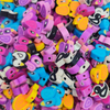 Fiasrel 1000pcs Cartoon animal pottery spacers