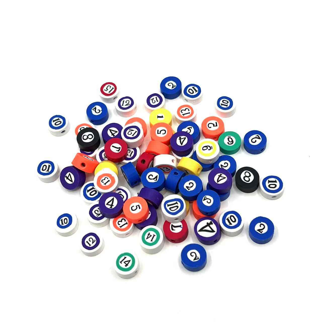 Fiasrel 60pcs Winter snowflake soft clay beads