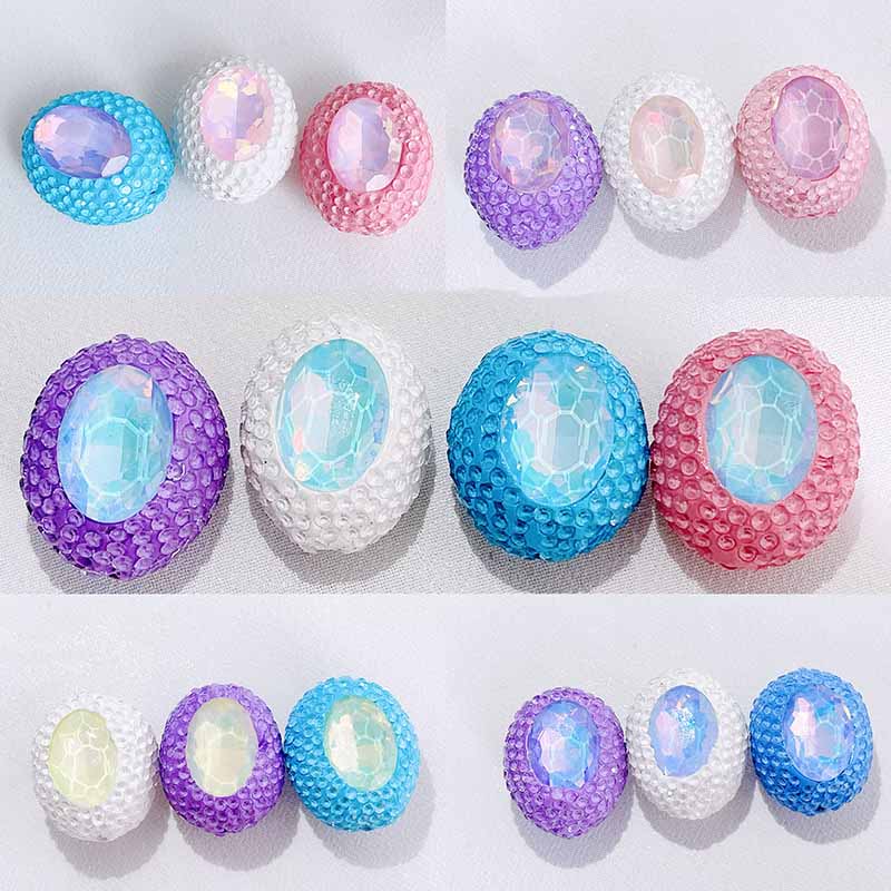 Fiasrel 3pcs Colored golf soft clay DIY Shamballa Beads