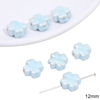 Fiasrel Blue flower and grass ceramic beads