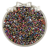 Fiasrel 4mm Gold Gradient Glass Beads 10g - DIY Jewelry Making