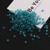 Fiasrel 10g 4mm Frosted Clear Glass Seed Beads for DIY Jewelry Making