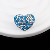Fiasrel 6pcs Heart-shaped colored clay drill DIY Shamballa Beads