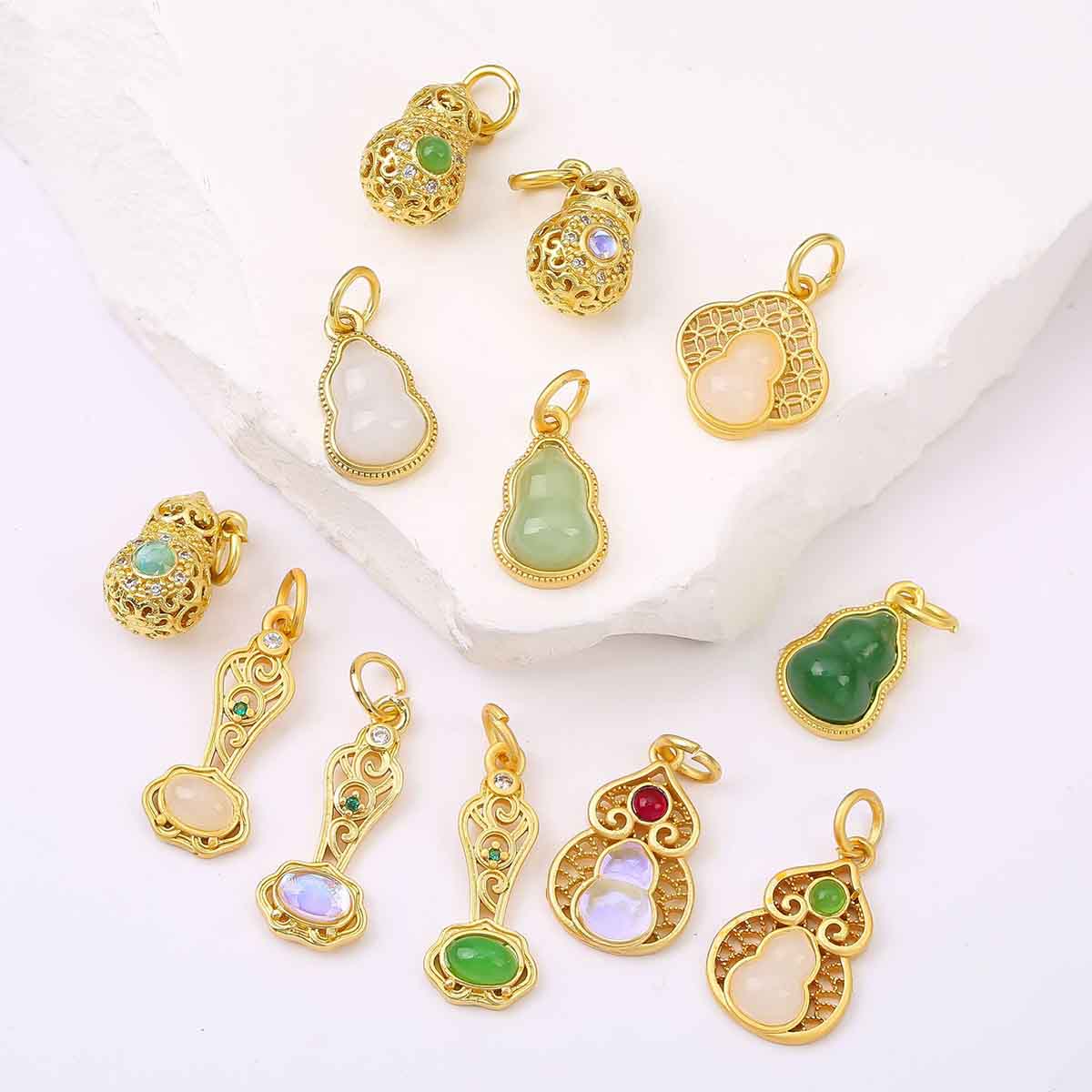 Fiasrel DIY Hollowed-out ruyi pendant