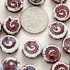 Fiasrel Snail-patterned Empress ceramic beads