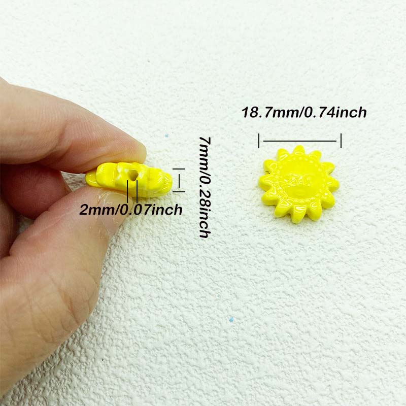 Fiasrel Sunflower ceramic beads