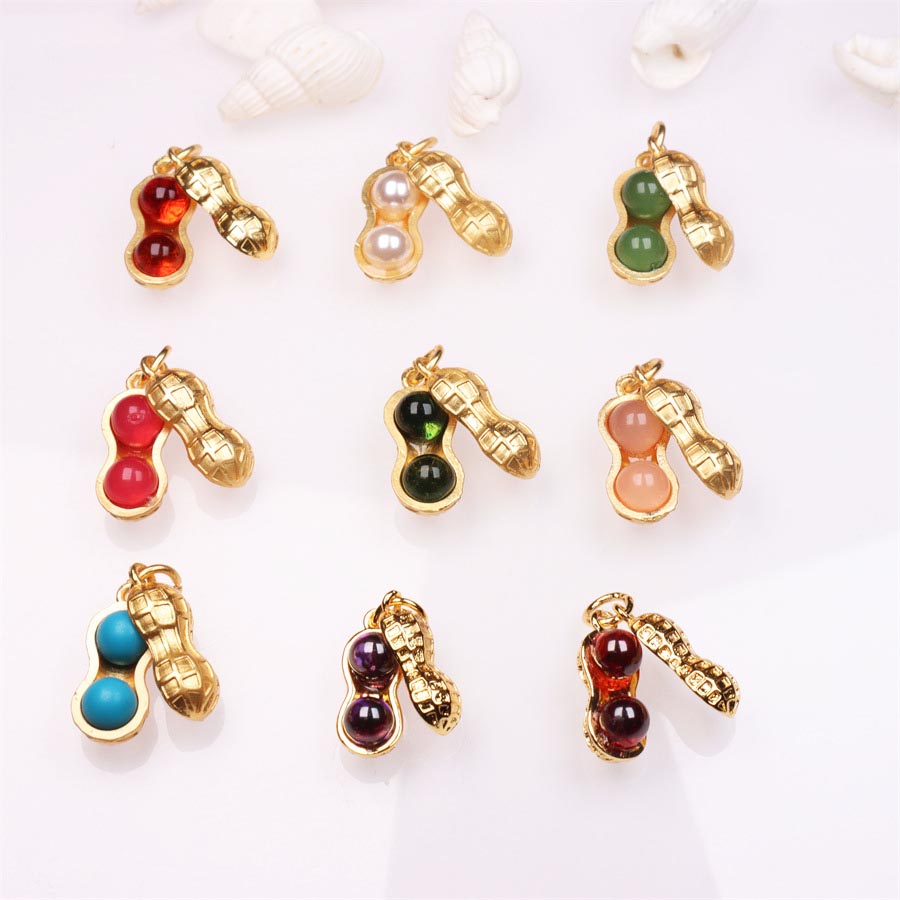 Fiasrel DIY Agate peanut pendant
