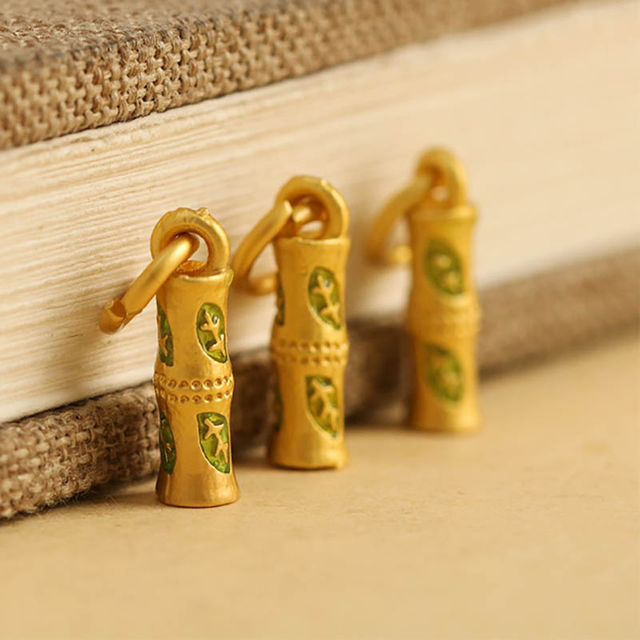 Fiasrel DIY Painted cloud bamboo joint pendant