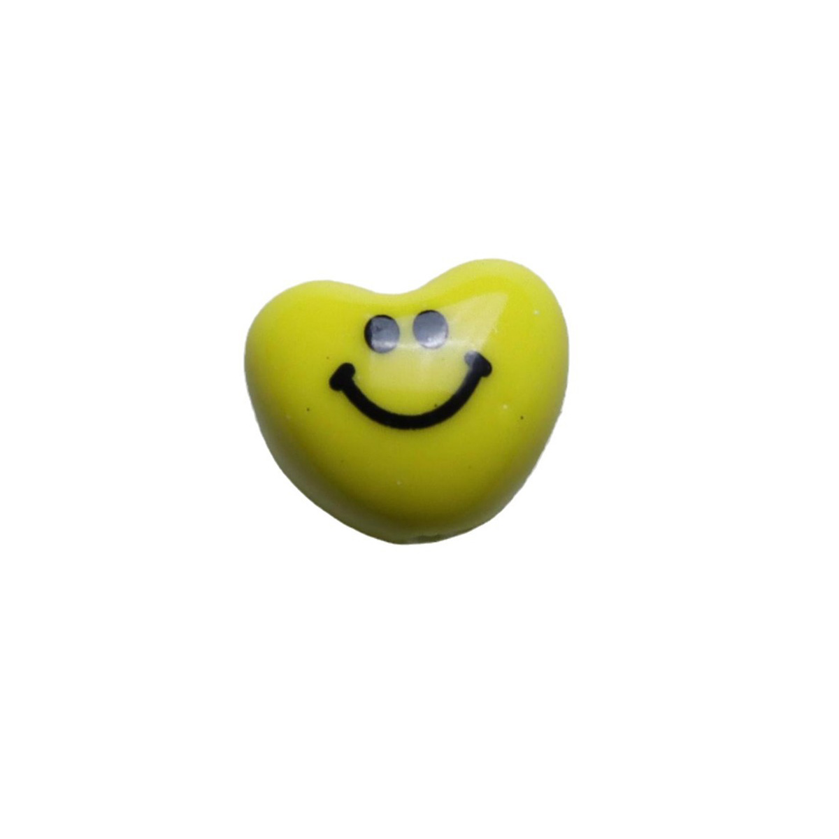 Fiasrel Ceramic plum blossom heart-shaped smiling face beads