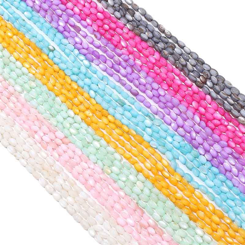 Fiasrel Natural Shell Beads Plum Blossom - Loose DIY Jewelry Making Beads
