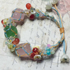 Fiasrel Handmade net pocket natural crystal bracelet