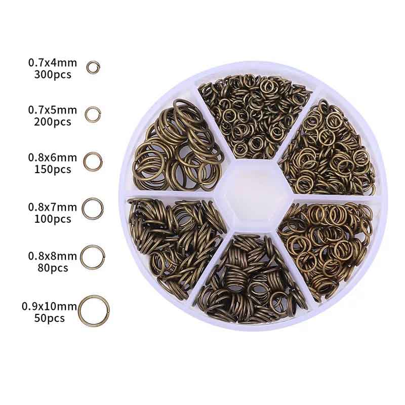 Fiasrel The material of the 6-compartment open connection loop box bracelet