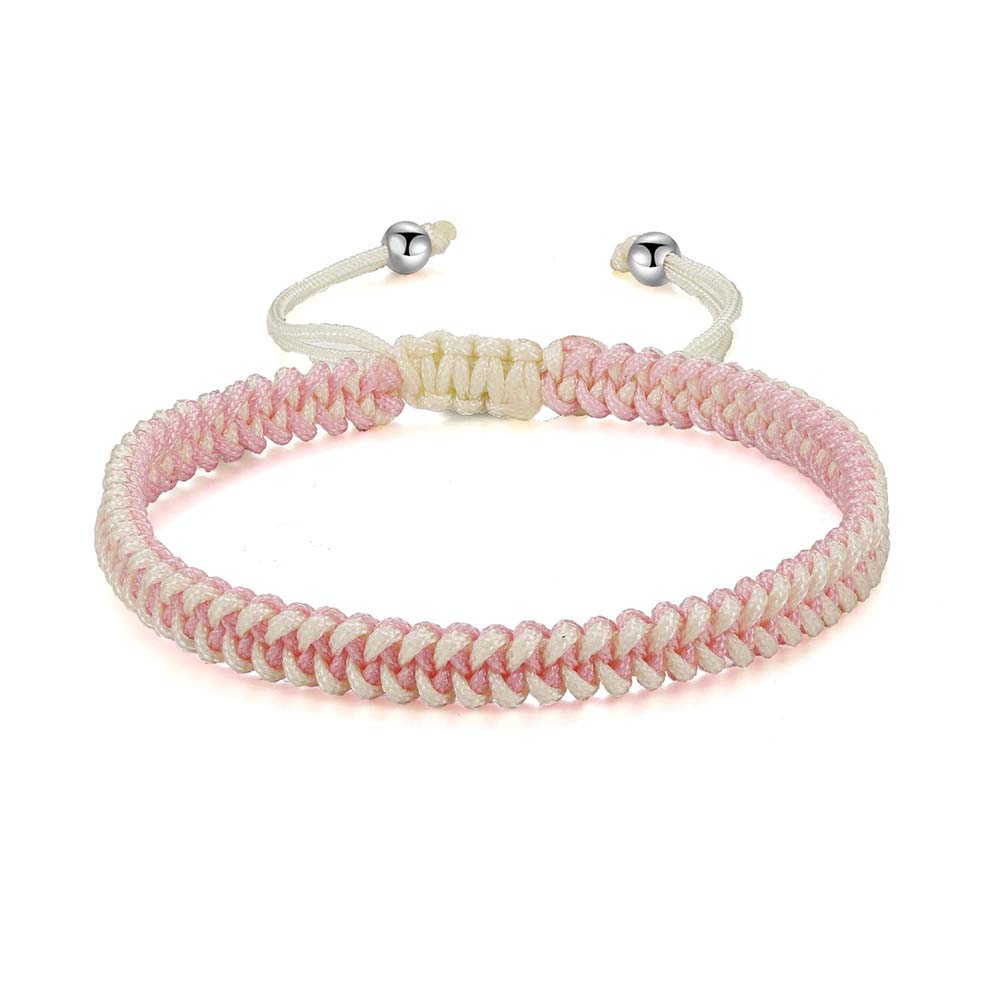 Fiasrel 5pcs Multicolored pretzel ethnic style bracelet