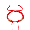 Fiasrel 2pcs The diamond knot and peach blossom knot bracelet