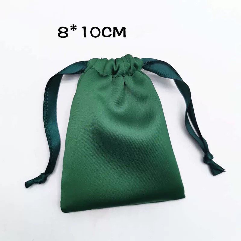 Fiasrel 8*10cm Acetic Acid Silk Satin Jewelry Gift Pouch