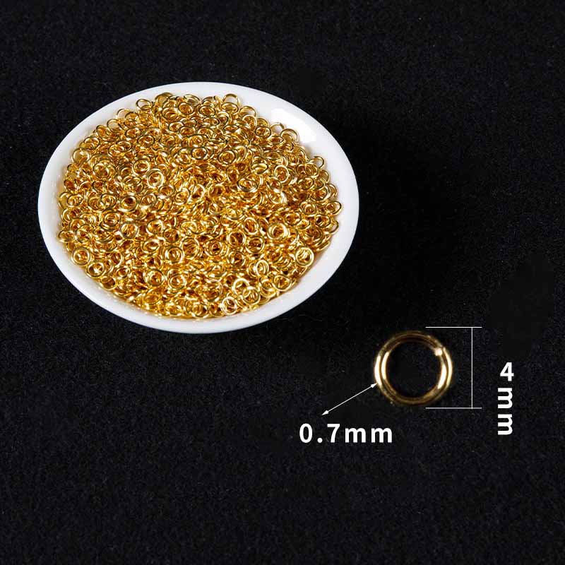 Fiasrel 4mm Circular ring closed mouth ring accessory