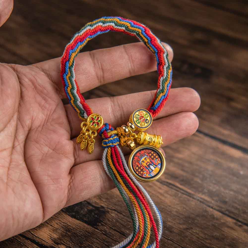 Fiasrel The Six-character Mantra ethnic Wind bracelet