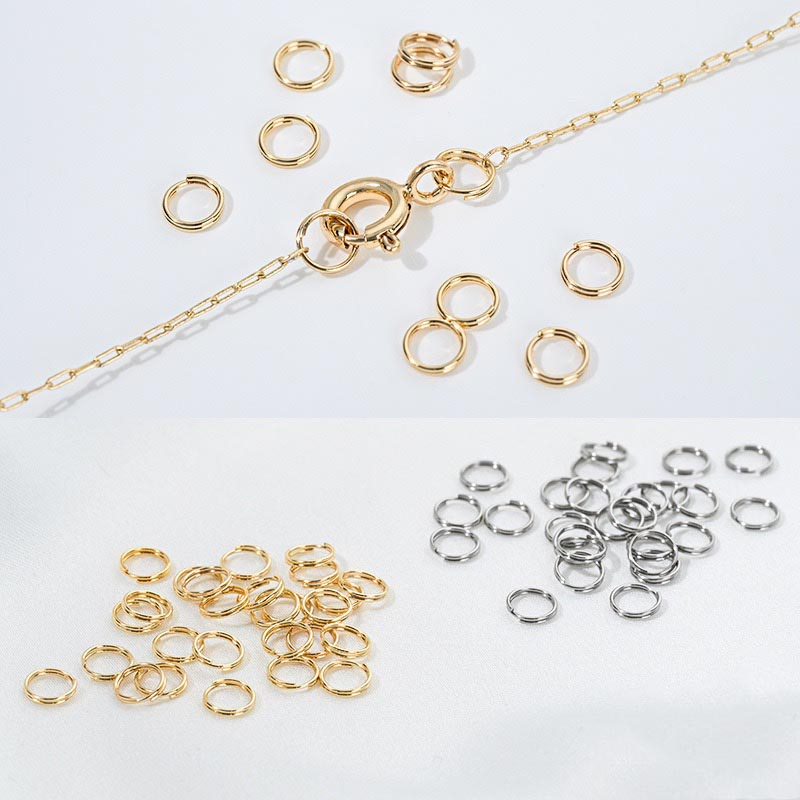 Fiasrel Titanium steel double-layer open ring