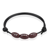 Fiasrel 2pcs Basketball and baseball wax thread woven bracelets