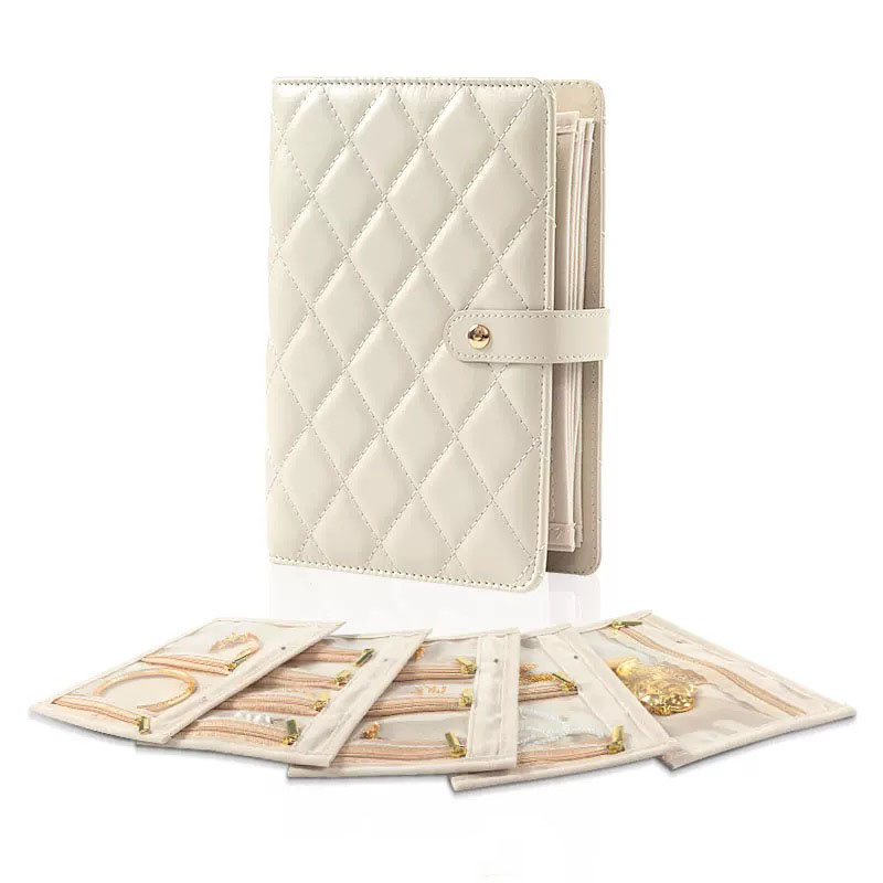 Fiasrel 21.4*14.5cm Portable storage bag for gold jewelry storage book