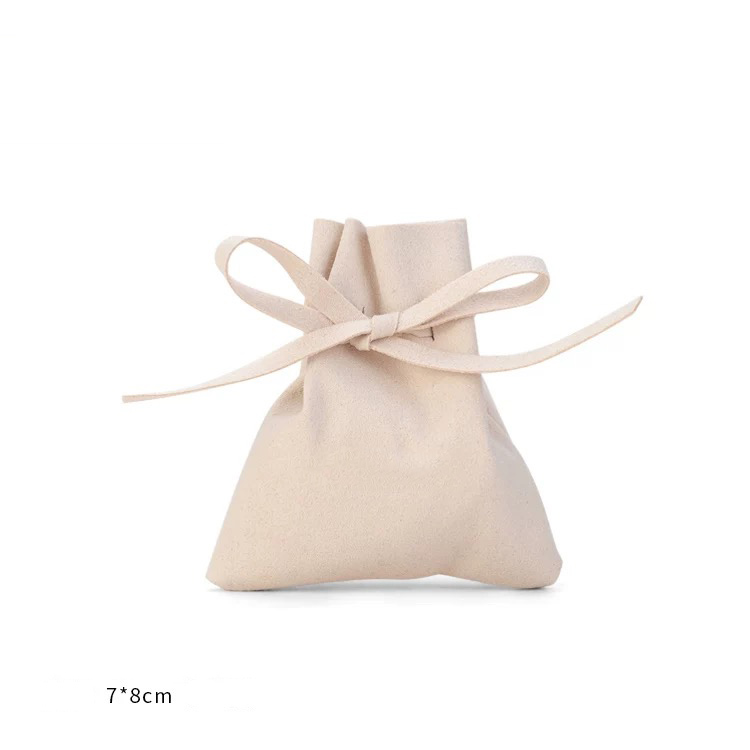 Fiasrel 7*8cm Necklace stud velvet storage bag