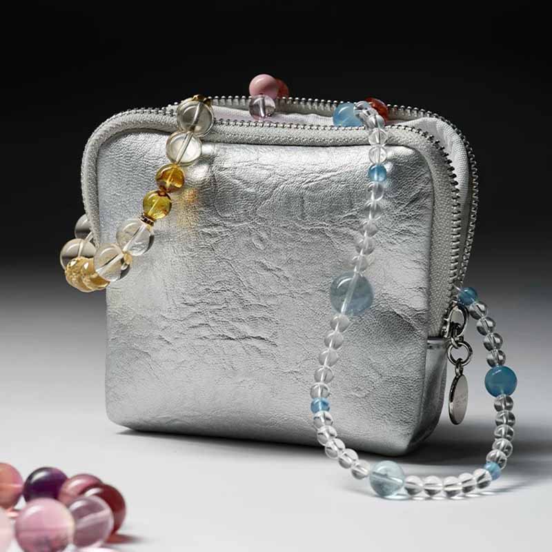 Fiasrel 10.8*12*13.5cm High-end multi-layer jewelry storage bag