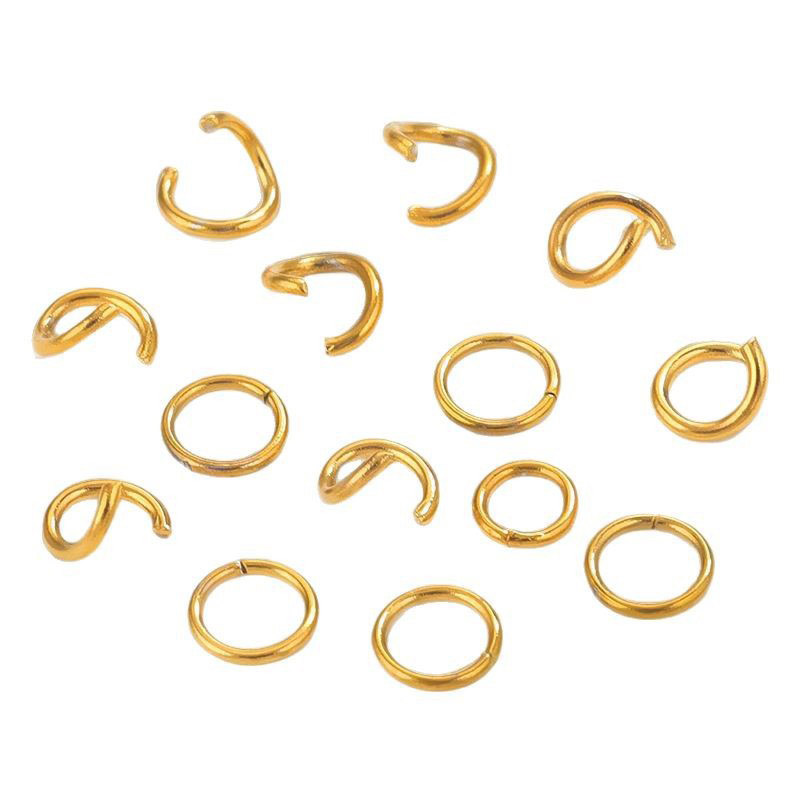 Fiasrel 200pcs Open ring connection ring jewelry accessory