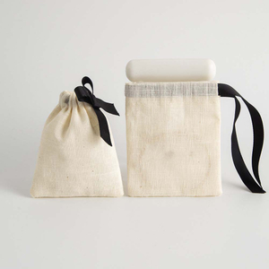 Fiasrel Bamboo joint cotton fabric drawstring bag
